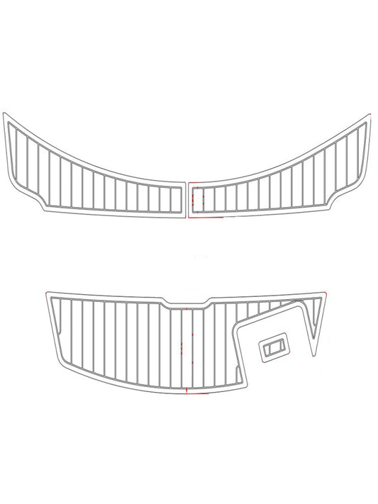2008-2012 Sea Ray 185 Eva Foam Boat Flooring Faux Teak Boat Deck Foam Boat Decking Marine Mat Cockpit Swim Platform Pads - Kxkzren