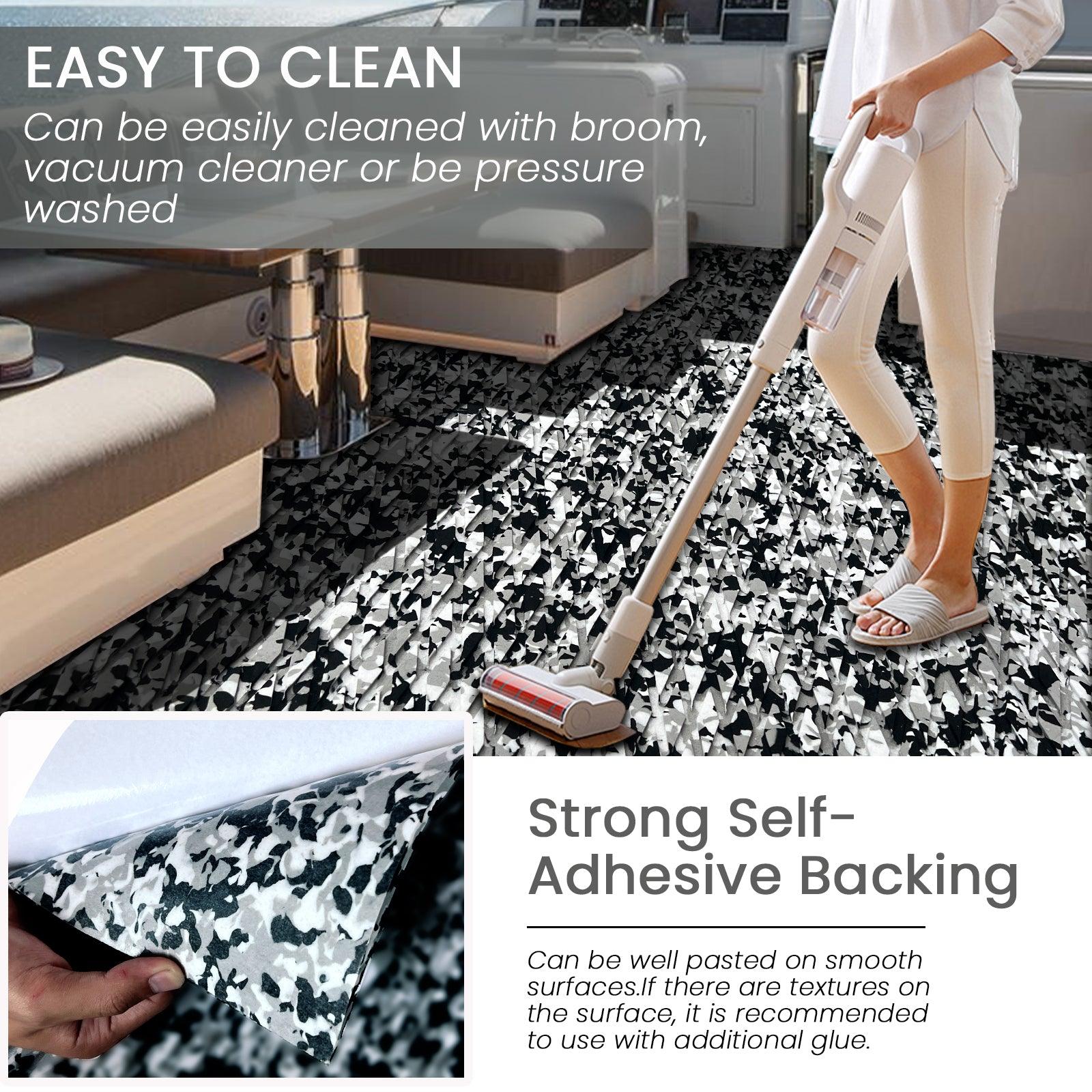 Kxkzren - BOAT FLOORING - Small Diamond EVA Foam Boat Flooring | Snow Camo