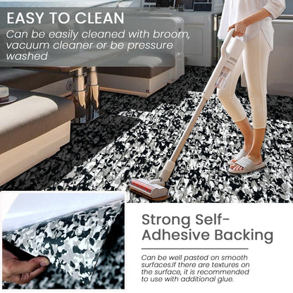 Kxkzren - BOAT FLOORING - Small Diamond EVA Foam Boat Flooring | Snow Camo