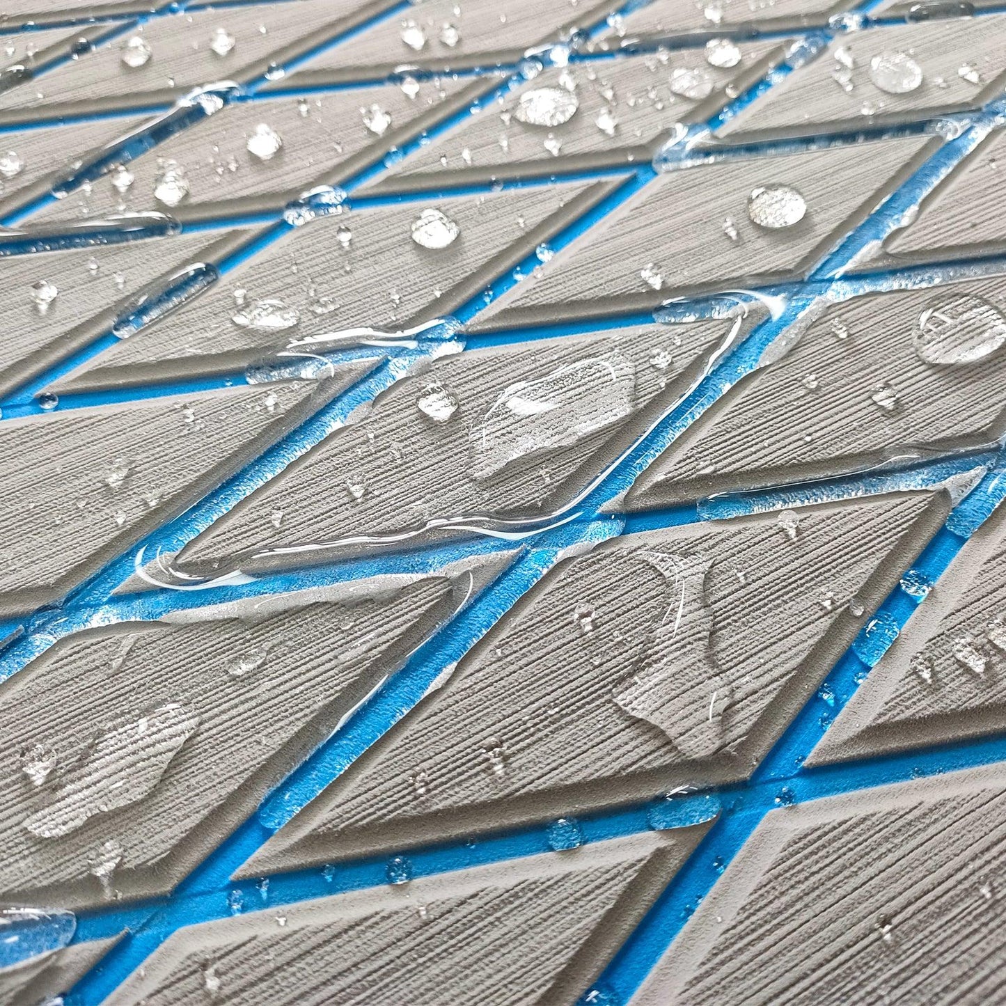 Kxkzren - BOAT FLOORING - Diamond EVA Foam Sheet | Gray/Blue