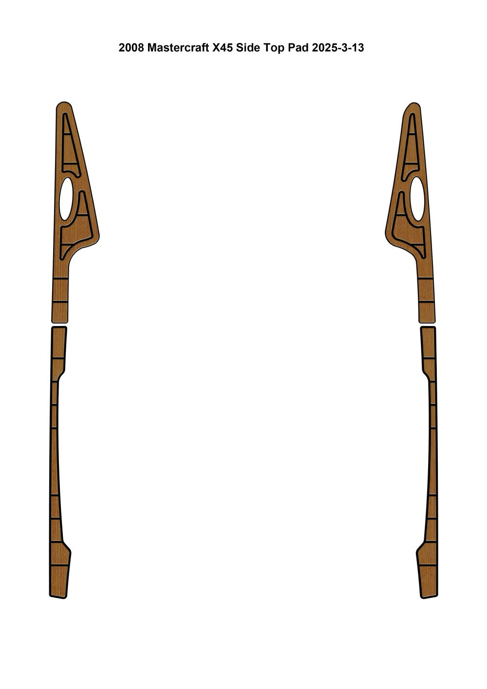 2008 MasterCraft X45 – Custom EVA Foam Marine Flooring Kit