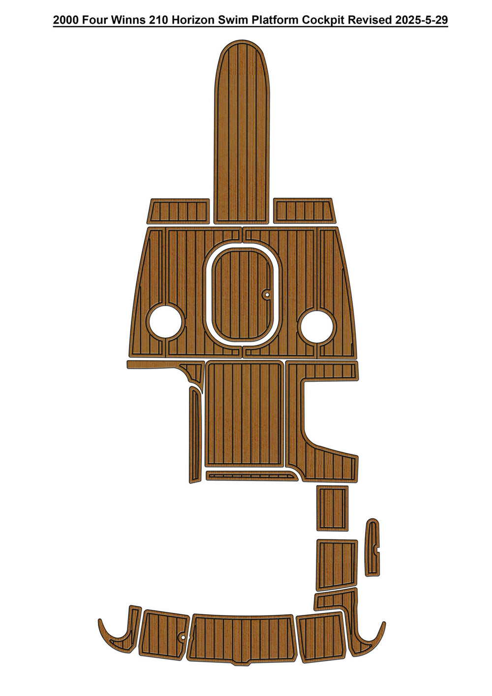 2000 Four Winns 210 Horizon – Custom EVA Foam Marine Flooring Kit