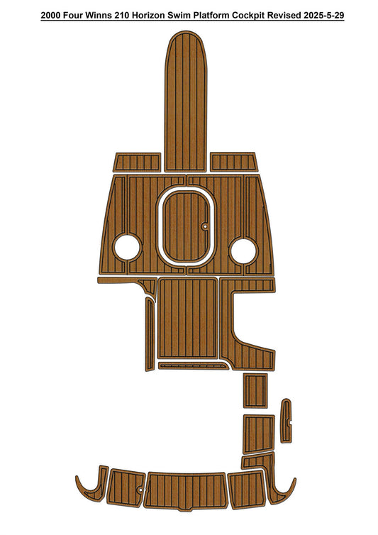 2000 Four Winns 210 Horizon – Custom EVA Foam Marine Flooring Kit