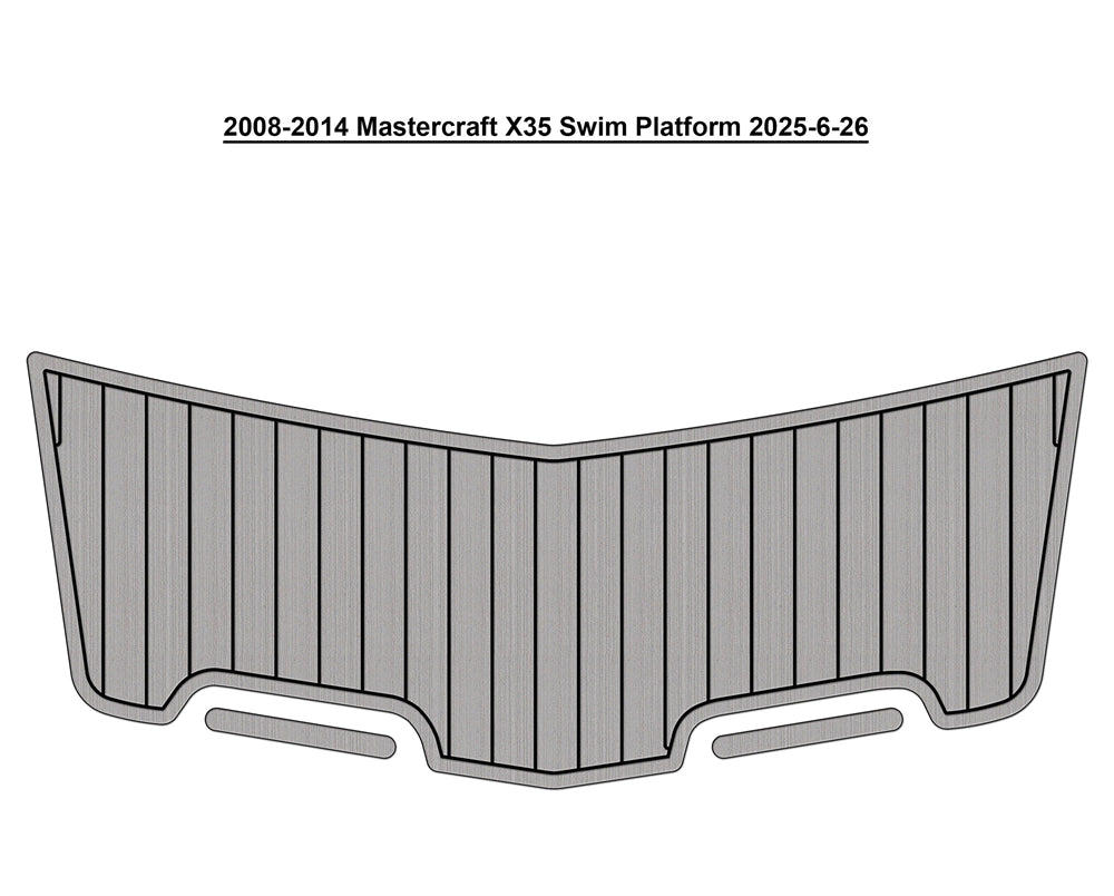 2008–2014 MasterCraft X-35 – Custom EVA Foam Swim Platform Pad