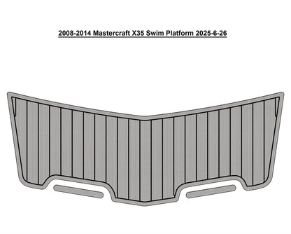 2008–2014 MasterCraft X-35 – Custom EVA Foam Swim Platform Pad
