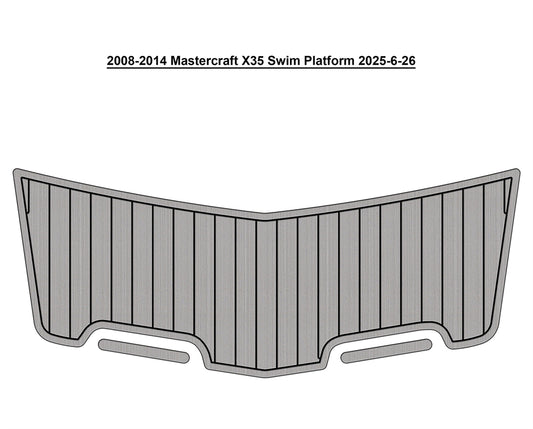 2008–2014 MasterCraft X-35 – Custom EVA Foam Swim Platform Pad