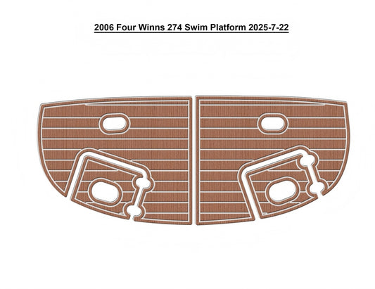 2006 Four Winns 274 – Custom EVA Foam Marine Flooring Kit