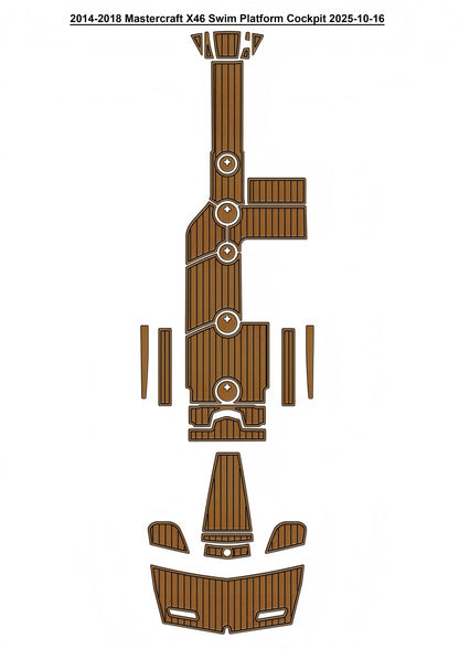 2014–2018 MasterCraft X46 – Custom EVA Foam Marine Flooring Kit