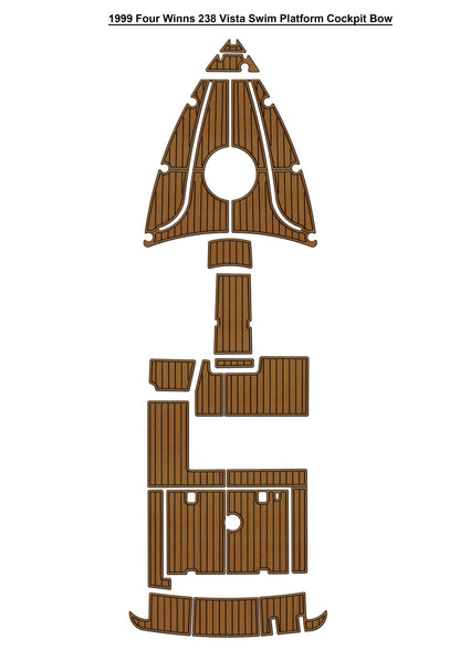 1999 Four Winns 238 Vista – Custom EVA Foam Marine Flooring Kit