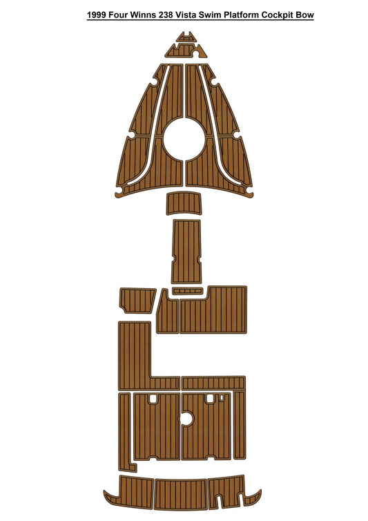 1999 Four Winns 238 Vista – Custom EVA Foam Marine Flooring Kit