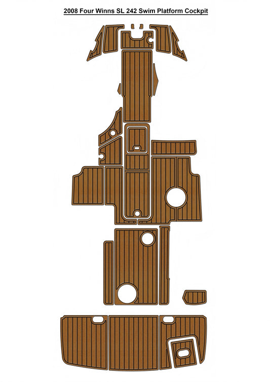 2008 Four Winns SL 242 – Custom EVA Foam Marine Flooring Kit