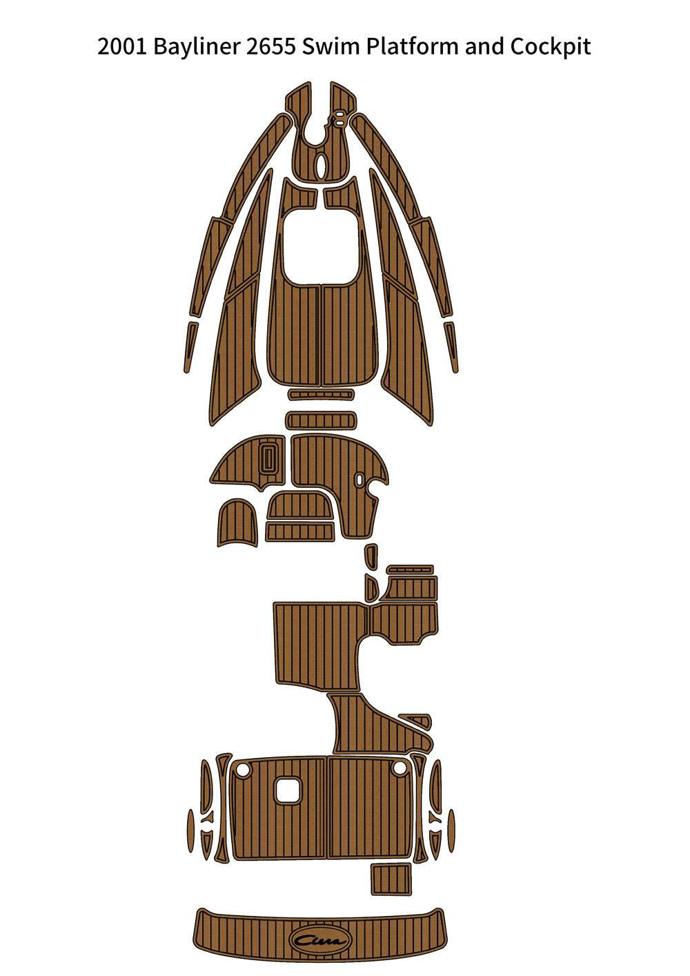 2001 Bayliner 2655 – Custom EVA Foam Marine Flooring Kit