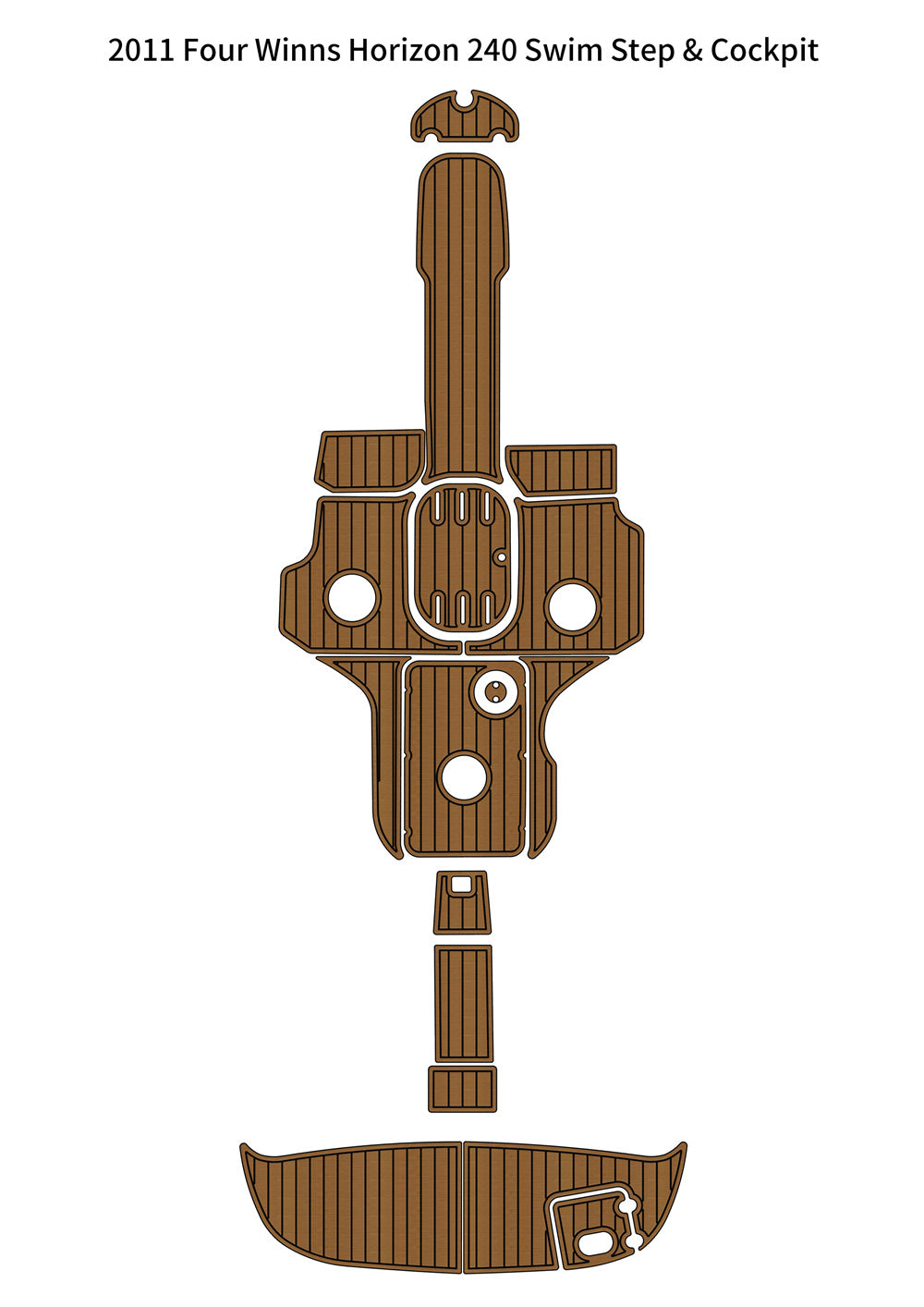 2011 Four Winns Horizon 240 – Custom EVA Foam Marine Flooring Kit