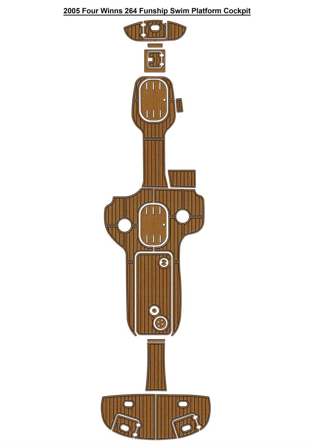 2005 Four Winns 264 Funship – Custom EVA Foam Marine Flooring Kit