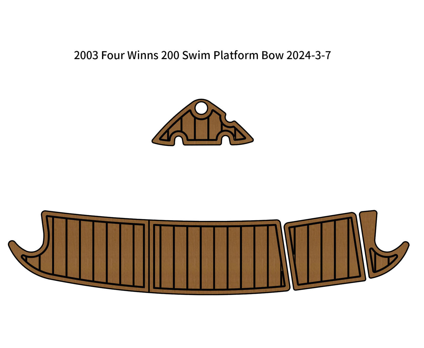 2003 Four Winns 200 – Custom EVA Foam Marine Flooring Kit