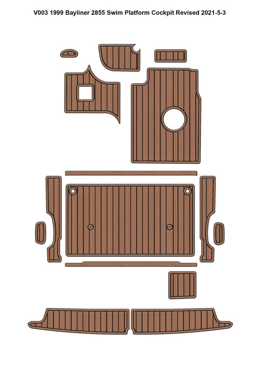 1999 Bayliner 2855 – Custom EVA Foam Marine Flooring Kit