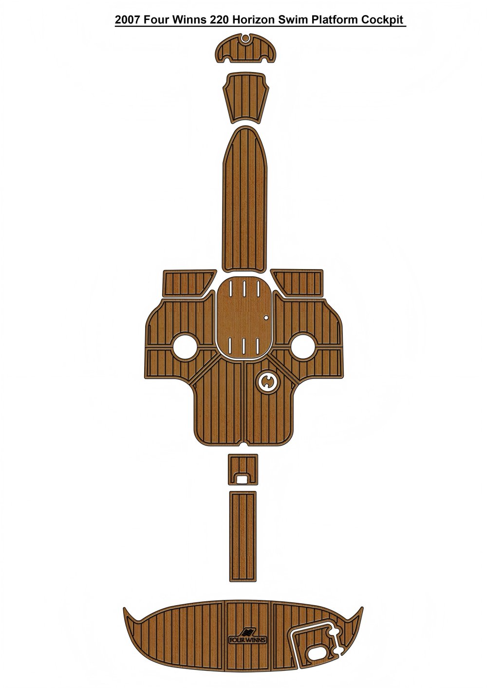 2007 Four Winns 220 Horizon – Custom EVA Foam Marine Flooring Kit