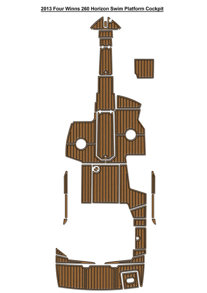 2013 Four Winns 260 Horizon – Custom EVA Foam Marine Flooring Kit