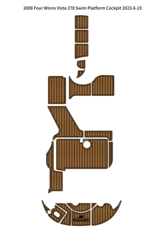 2008 Four Winns Vista 278 – Custom EVA Foam Marine Flooring Kit