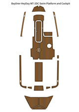 Bayliner HeyDay WT-2DC – Custom EVA Foam Marine Flooring Kit