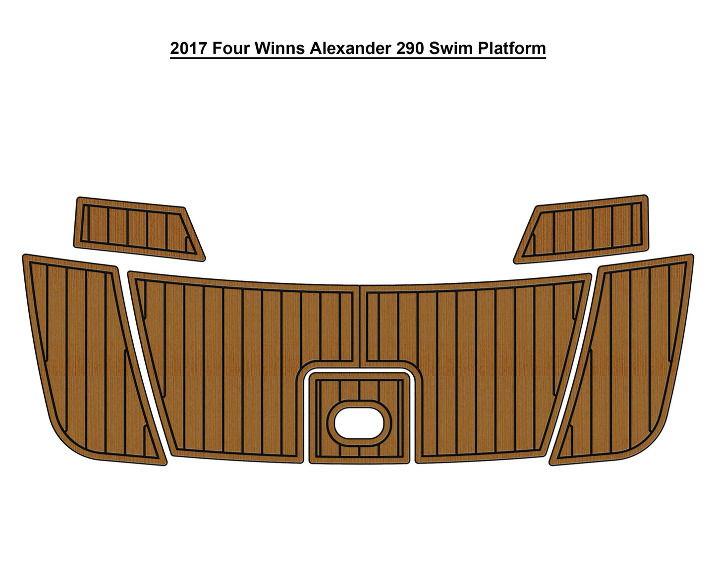2017 Four Winns Alexander 290 – Custom EVA Foam Marine Flooring Kit