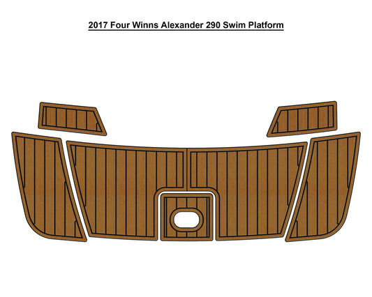 2017 Four Winns Alexander 290 – Custom EVA Foam Marine Flooring Kit