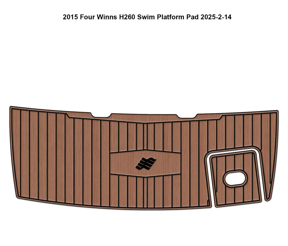 2015 Four Winns H260 – Custom EVA Foam Marine Flooring Kit