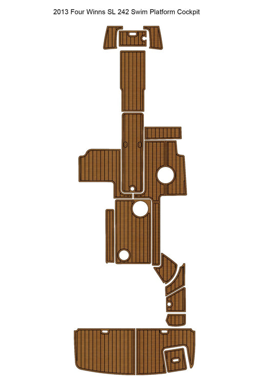 2013 Four Winns SL 242 – Custom EVA Foam Marine Flooring Kit