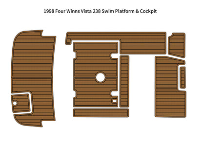 1998 Four Winns 238 Vista – Custom EVA Foam Marine Flooring Kit