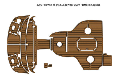 2005 Four Winns 245 Sundowner – Custom EVA Foam Marine Flooring Kit
