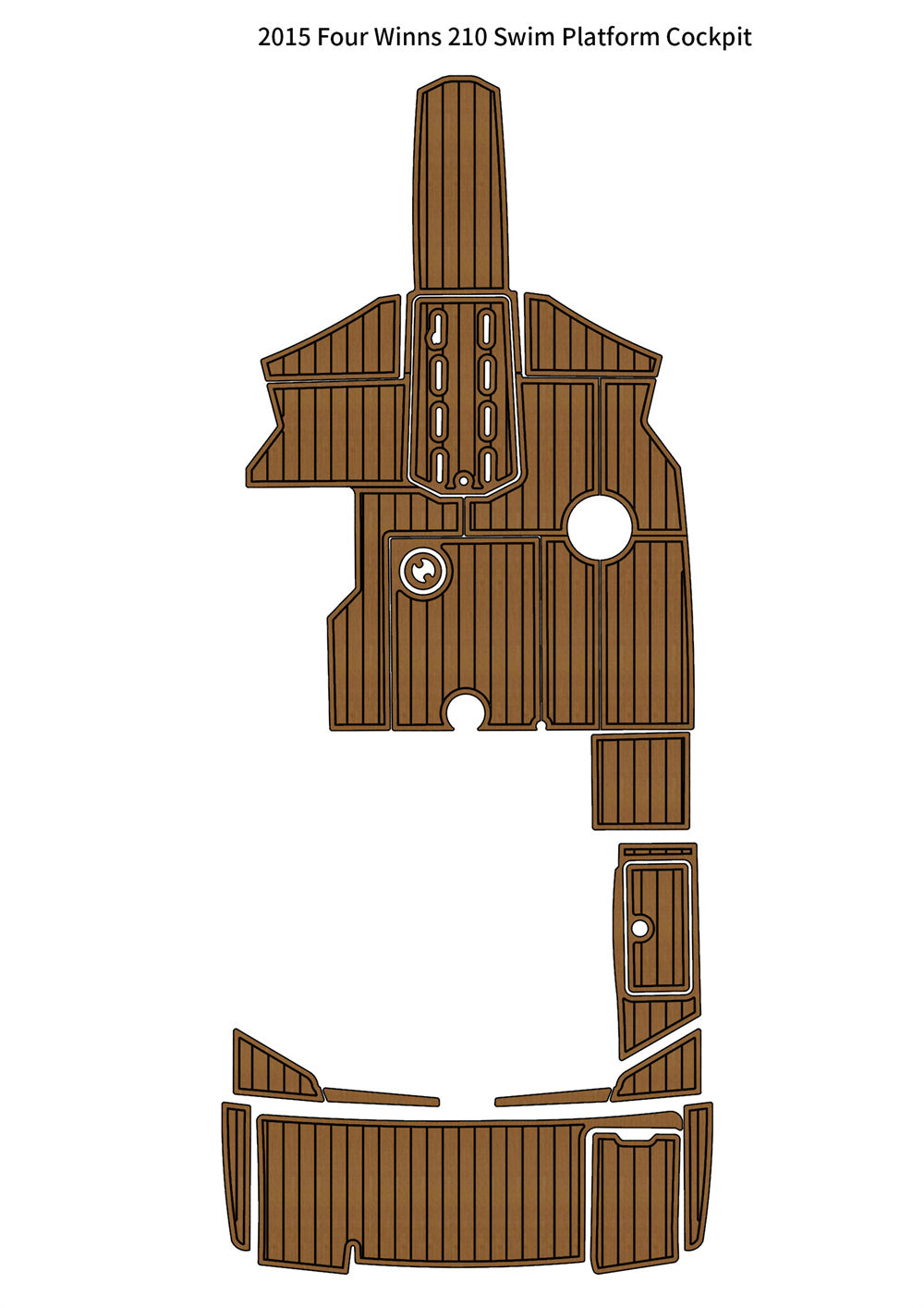 2015 Four Winns 210 – Custom EVA Foam Marine Flooring Kit