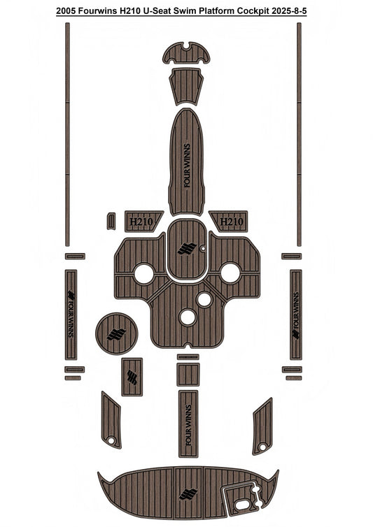 2005 Four Winns H210 U-Seat – Custom EVA Foam Marine Flooring Kit