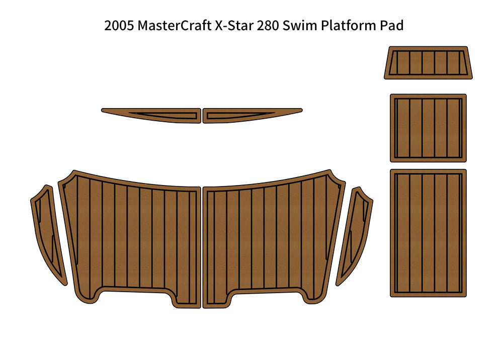 2005 MasterCraft X-Star 280 – Custom EVA Foam Swim Platform Pad