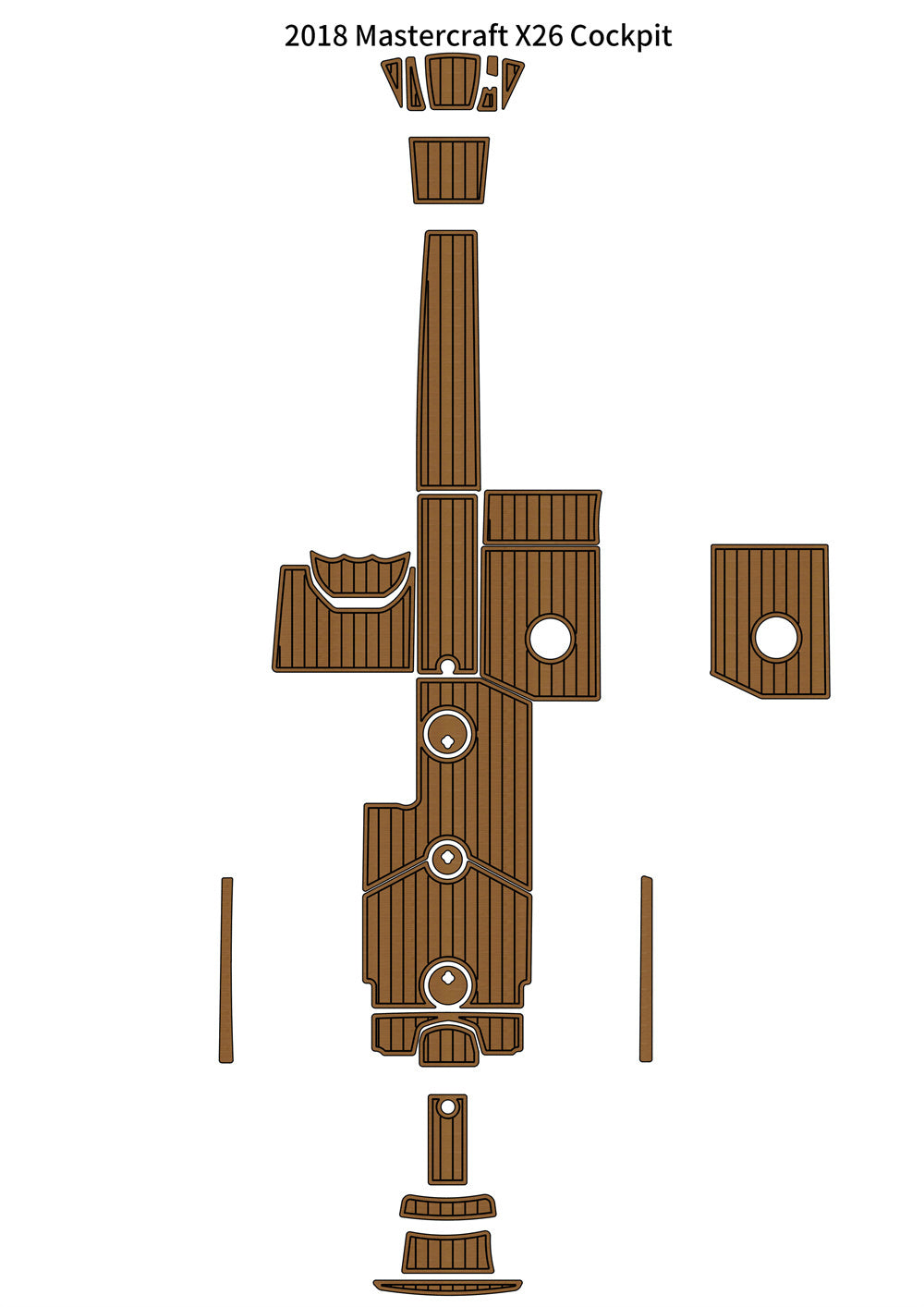 2018 MasterCraft X26 – Custom EVA Foam Marine Flooring Kit