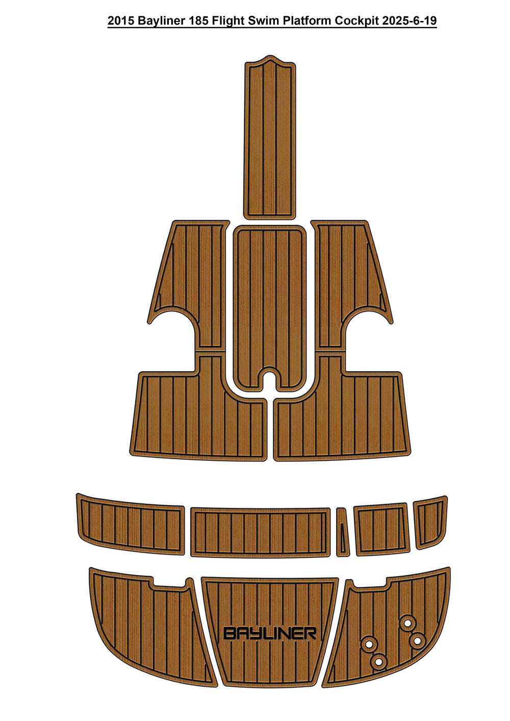 2015 Bayliner 185 – Custom EVA Foam Marine Flooring Kit