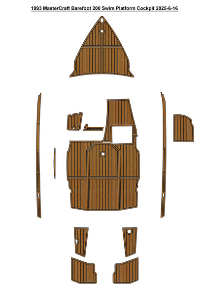 1993 MasterCraft Barefoot 200 – Custom EVA Foam Marine Flooring Kit