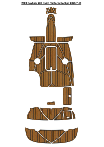 2009 Bayliner 205 – Custom EVA Foam Marine Flooring Kit