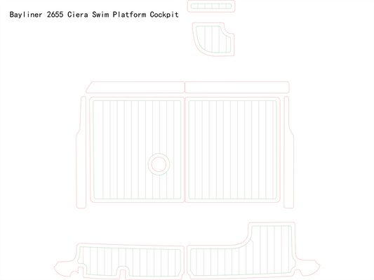 Bayliner 2655 Ciera – Custom EVA Foam Marine Flooring Kit