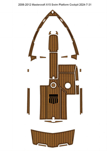 2006–2012 MasterCraft X15 – Custom EVA Foam Marine Flooring Kit