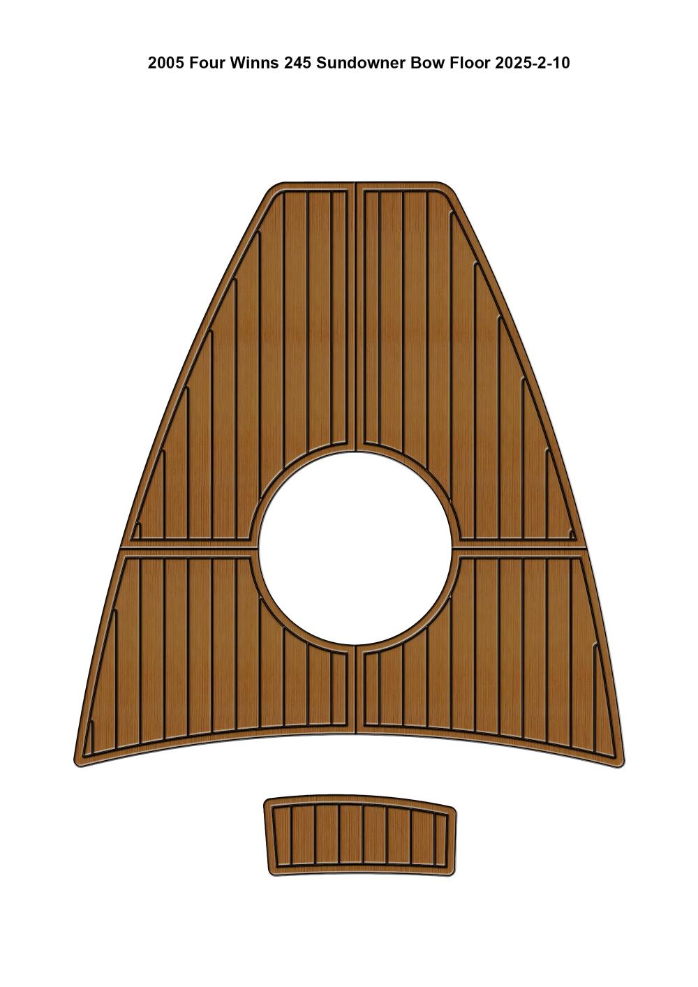 2005 Four Winns 245 Sundowner – Custom EVA Foam Marine Flooring Kit