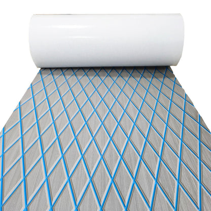 Kxkzren - BOAT FLOORING - Diamond EVA Foam Sheet | Gray/Blue