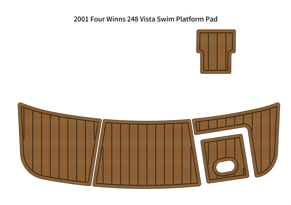 2001 Four Winns 248 Vista – Custom EVA Foam Marine Flooring Kit - Kxkzren