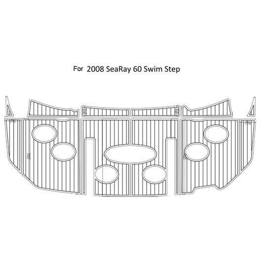 2008 Sea Ray 60 Swim Step Eva Foam Boat Flooring Faux Teak Boat Deck Foam Boat Decking Marine Mat Cockpit Swim Platform Pads - Kxkzren
