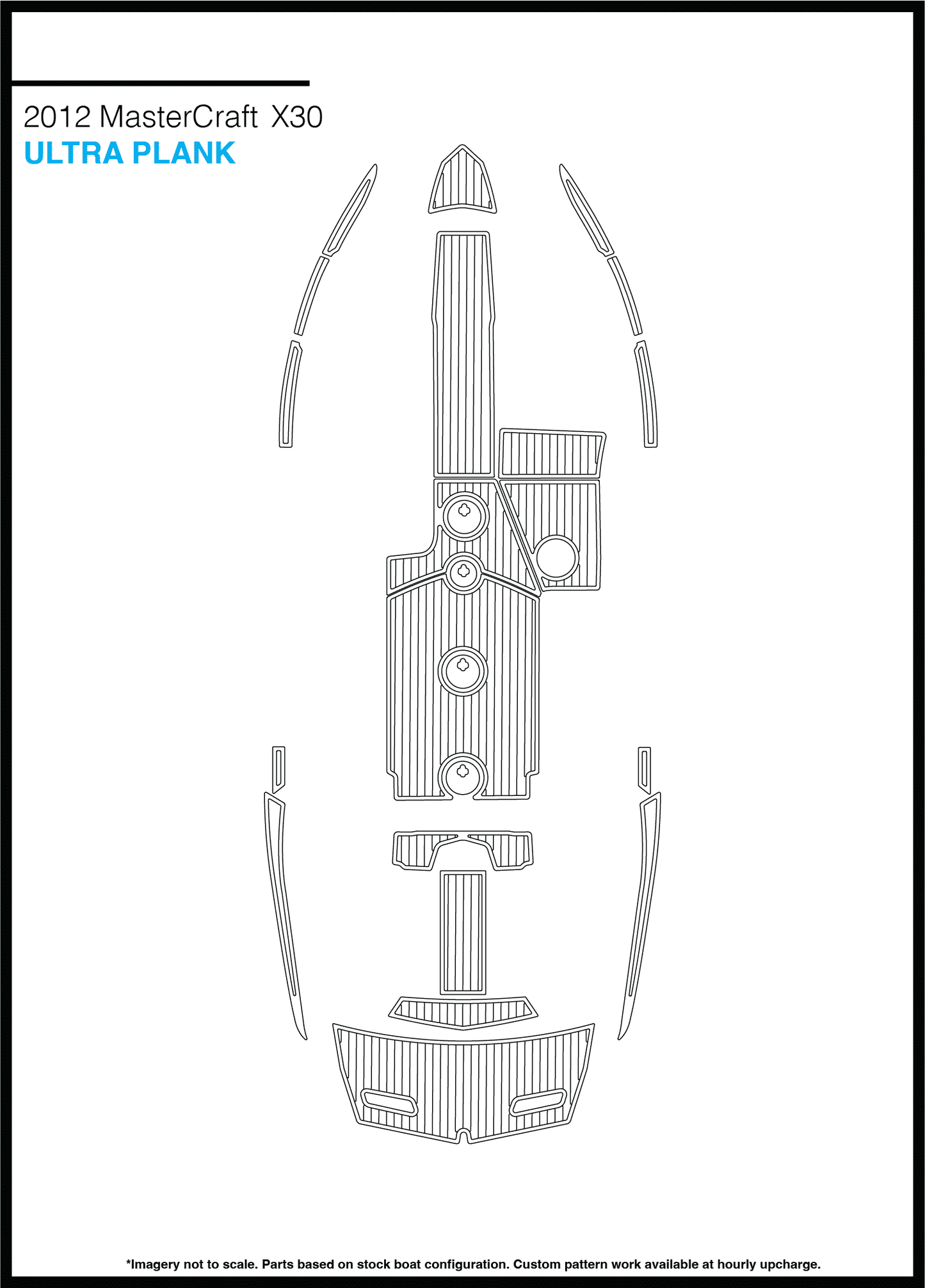 2012 MasterCraft X30 – Custom EVA Foam Marine Flooring Kit