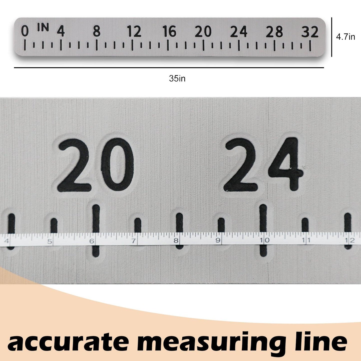 Kxkzren - BOAT FLOORING - 32″ EVA Foam Fish Ruler for Boats