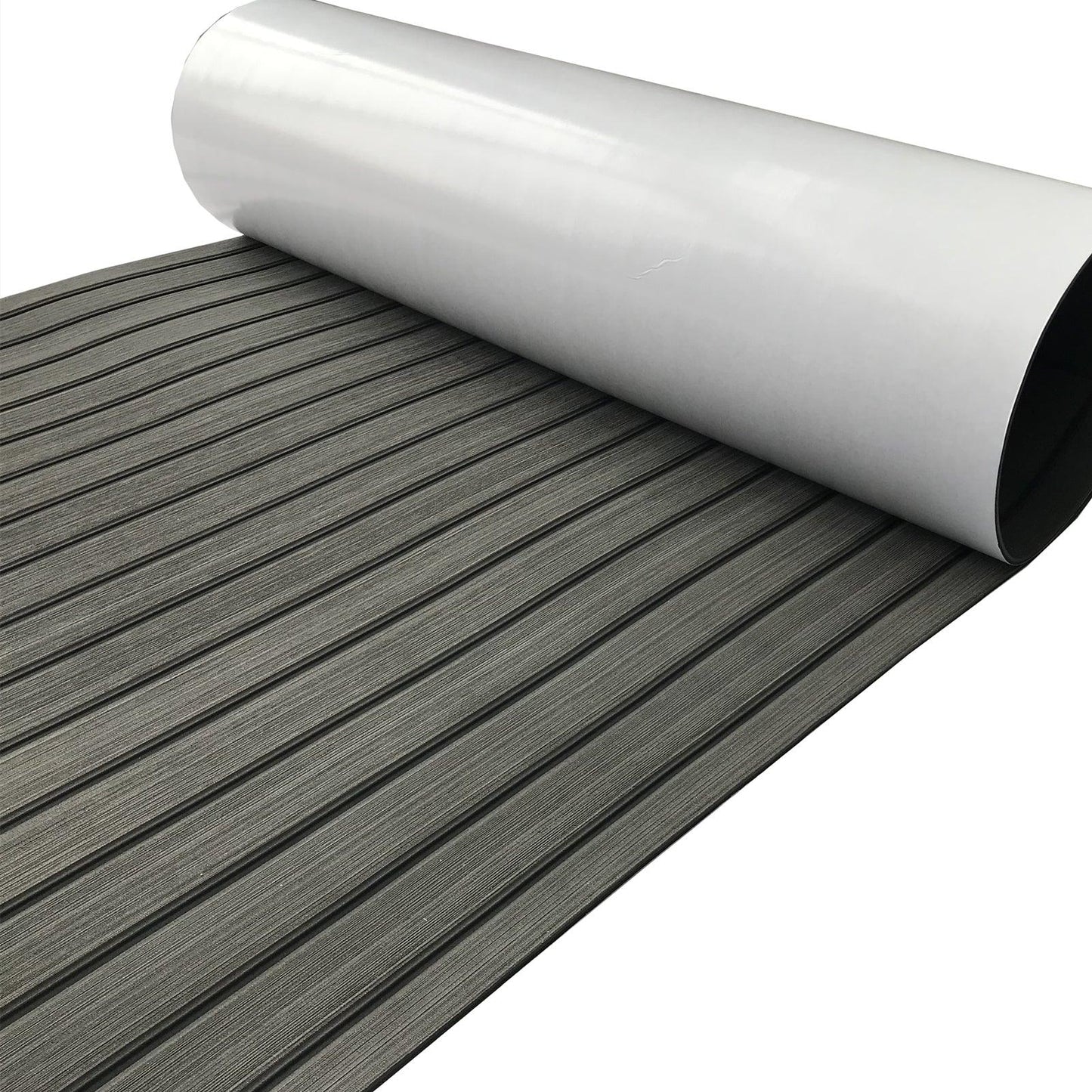 Kxkzren - Faux Teak Sheet - Faux Teak EVA Foam Sheet | Dark Grey/Black