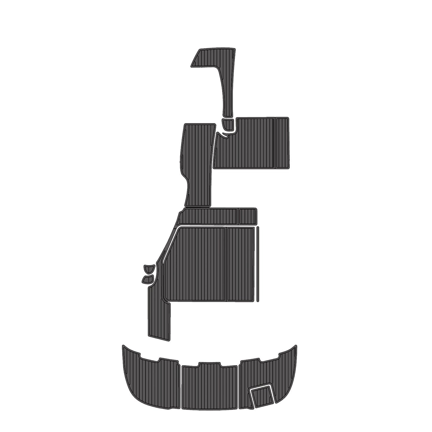 2004 Chaparral 310 – Premium EVA Foam Boat Decking Kit