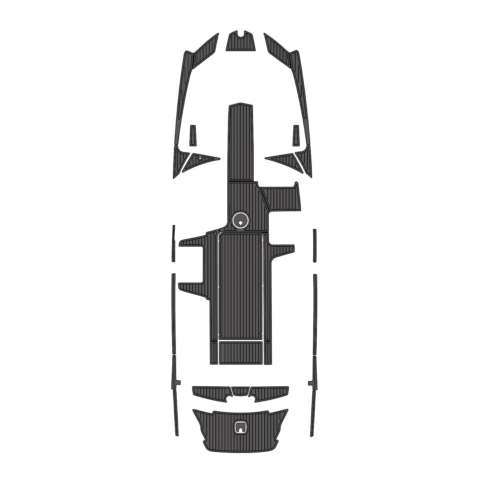 2013-2017 Axis A24 EVA Foam Boat Flooring | Faux Teak Non-Slip Decking Mat | Custom Marine Mat for Swim Platform & Cockpit - Kxkzren