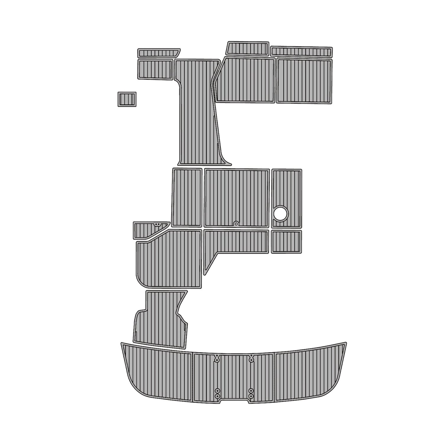 1996 Sea Ray Sundancer – Custom EVA Foam Marine Flooring Kit | Non-Slip Decking - Kxkzren