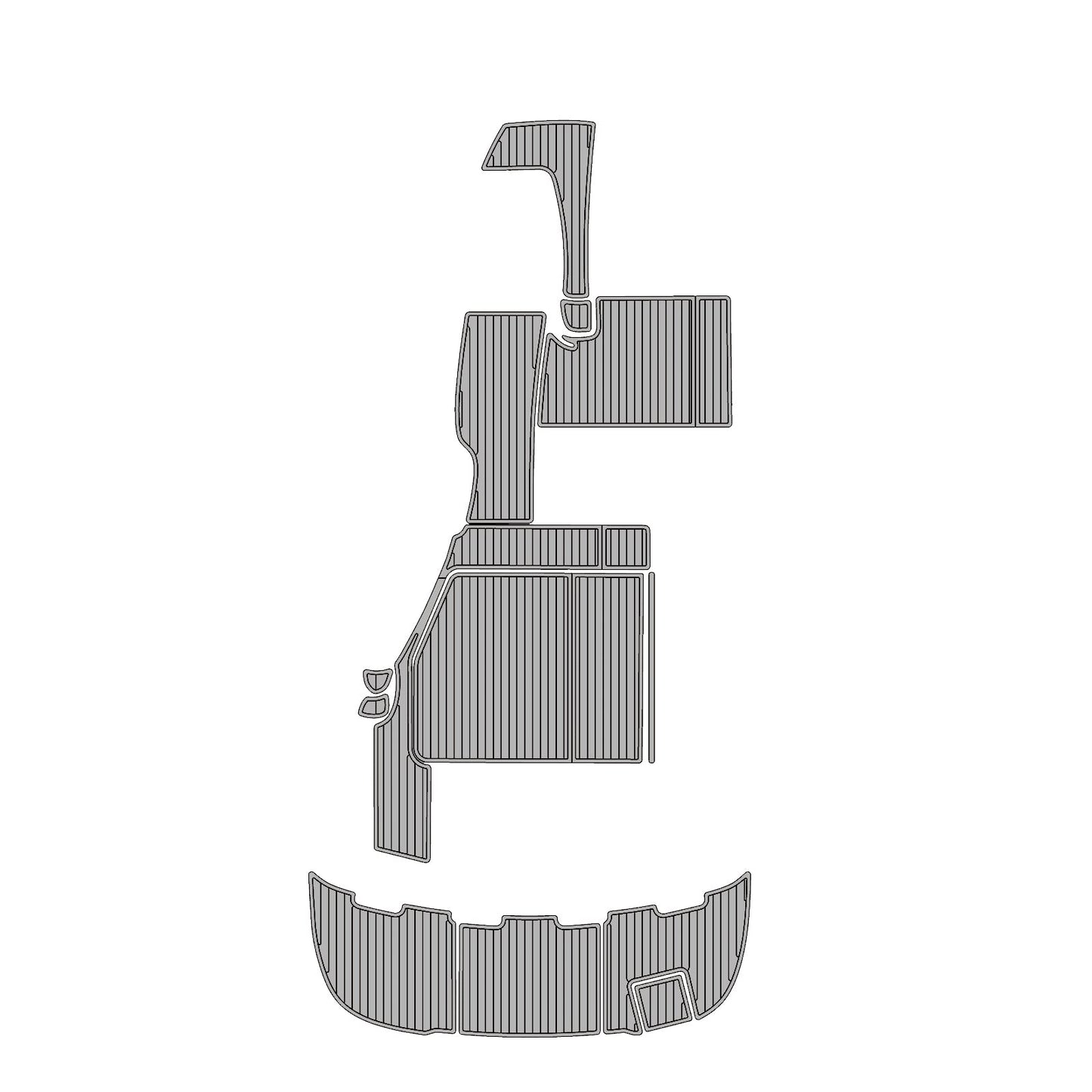 2004 Chaparral 310 – Premium EVA Foam Boat Decking Kit